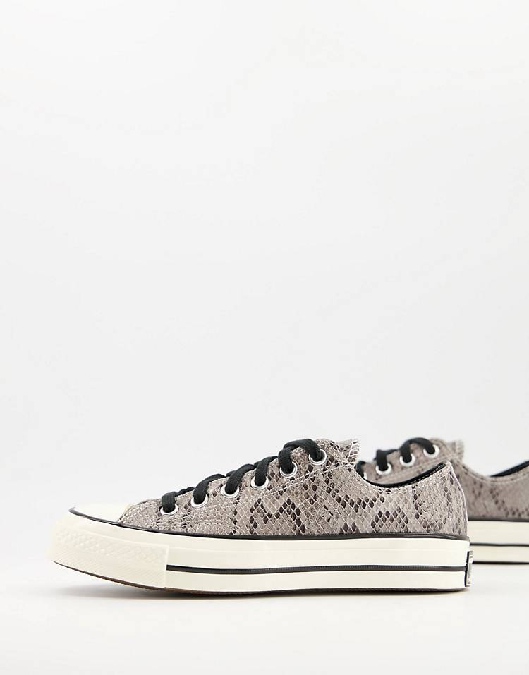 Converse Chuck 70 Low sneakers in gray snake print